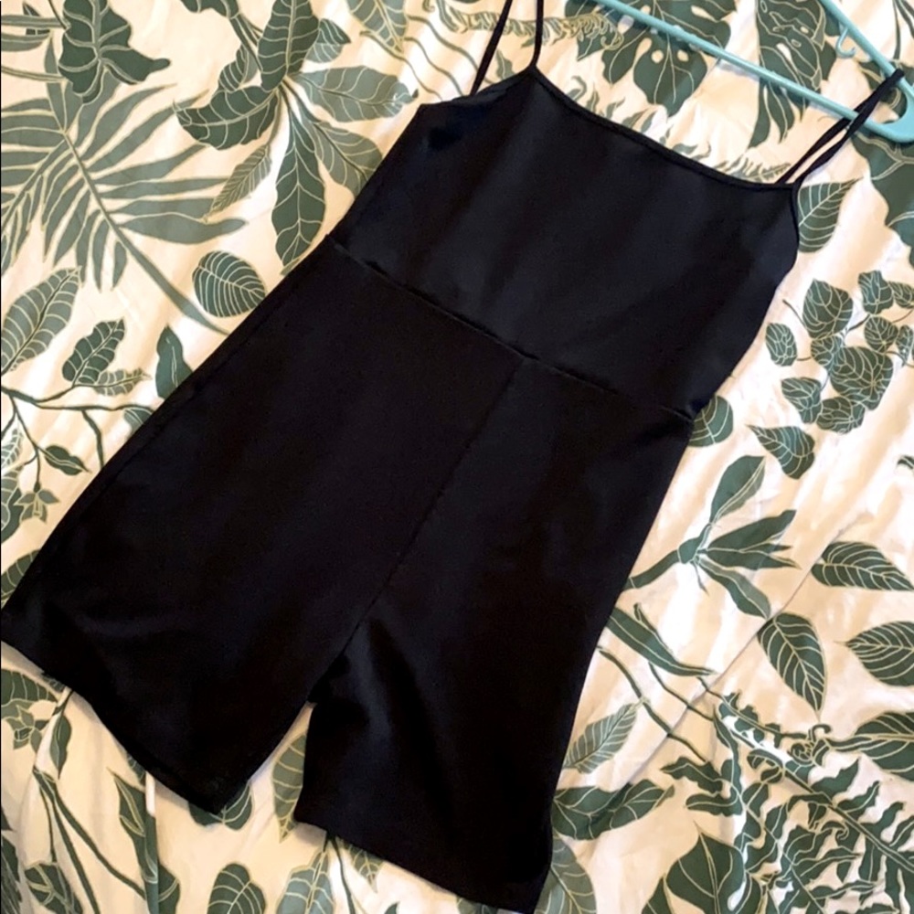 Black Tight Romper